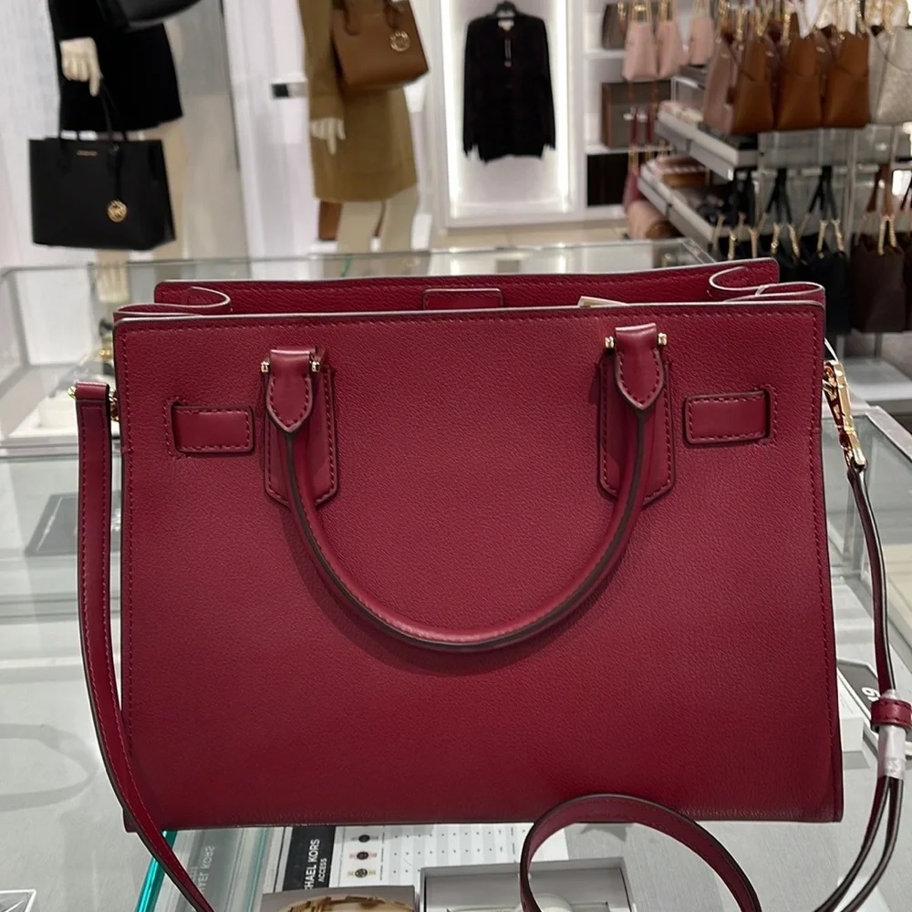 MICHAEL KORS HAMILTON MEDIUM SATCHEL MULBERRY COLOR